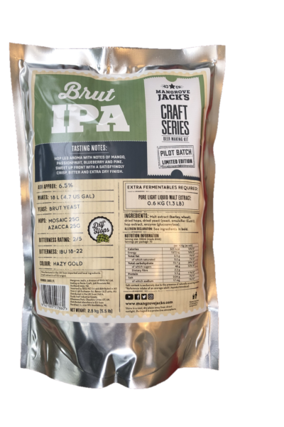 Kit de bere Mangrove Jack’s Craft Series Brut IPA